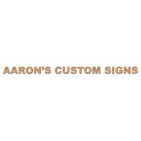 Aaron's Custom Signs logo, Aaron's Custom Signs contact details