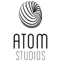 ATOM studios logo, ATOM studios contact details