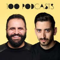 #100Podcasts logo, #100Podcasts contact details