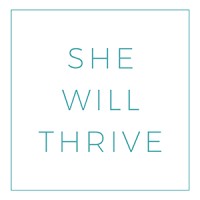 She Will Thrive logo, She Will Thrive contact details