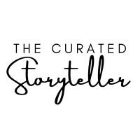 The Curated Storyteller logo, The Curated Storyteller contact details