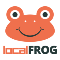 localFROG logo, localFROG contact details