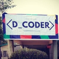 D_CODER logo, D_CODER contact details