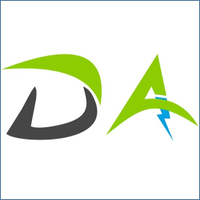 D A Motors logo, D A Motors contact details