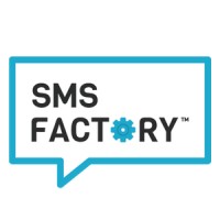 SMS Factory logo, SMS Factory contact details