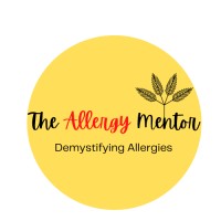 The Allergy Mentor logo, The Allergy Mentor contact details