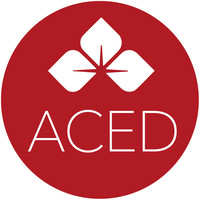 ACED logo, ACED contact details