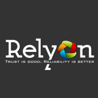 RelyOn AS logo, RelyOn AS contact details