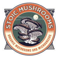 Stoic Mushrooms logo, Stoic Mushrooms contact details