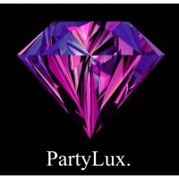 PartyLux logo, PartyLux contact details