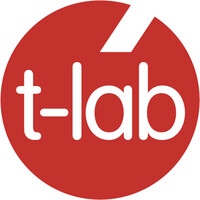 T-lab logo, T-lab contact details