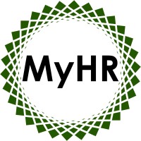 MyHR logo, MyHR contact details