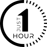 Just 1 Hour logo, Just 1 Hour contact details