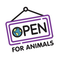 Open for Animals logo, Open for Animals contact details