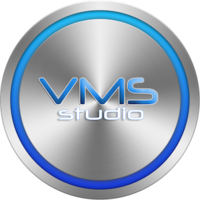 VMS studio logo, VMS studio contact details