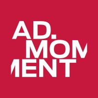 AD. Moment logo, AD. Moment contact details