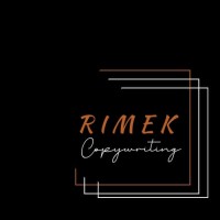 Rimek copywriting logo, Rimek copywriting contact details