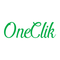 OneClik logo, OneClik contact details