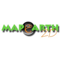 MapEarth2D logo, MapEarth2D contact details