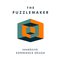 The Puzzlemaker logo, The Puzzlemaker contact details