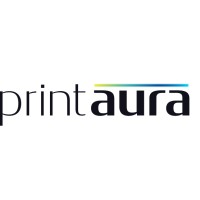 PrintAura logo, PrintAura contact details