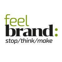 feelbrand: stop. think. make. logo, feelbrand: stop. think. make. contact details