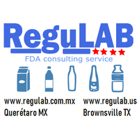 ReguLAB logo, ReguLAB contact details