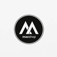 The Macshop logo, The Macshop contact details