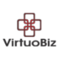 VirtuoBiz logo, VirtuoBiz contact details