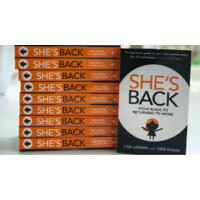 She's Back logo, She's Back contact details