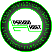 PseudoHost logo, PseudoHost contact details