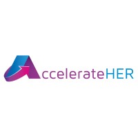 AccelerateHER logo, AccelerateHER contact details