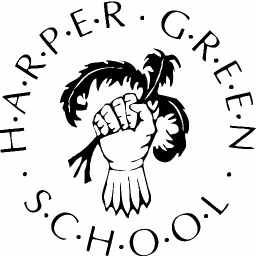 Harper Green School logo, Harper Green School contact details