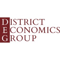 District Economics Group logo, District Economics Group contact details