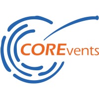 COREvents logo, COREvents contact details