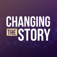 Changing the Story Podcast logo, Changing the Story Podcast contact details