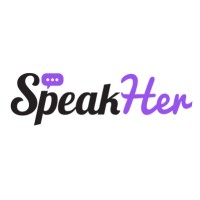 SpeakHer logo, SpeakHer contact details