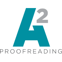 A2 Proofreading logo, A2 Proofreading contact details