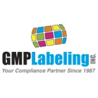 GMP Labeling logo, GMP Labeling contact details