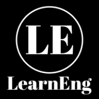 LearnEng logo, LearnEng contact details