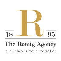 The Romig Agency logo, The Romig Agency contact details