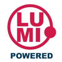 Lumi Powered logo, Lumi Powered contact details