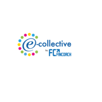 E-collective logo, E-collective contact details