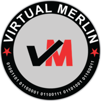 Virtual Merlin logo, Virtual Merlin contact details