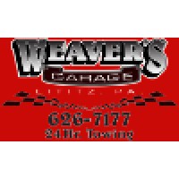 'Weaver''s Garage Inc' logo, 'Weaver''s Garage Inc' contact details