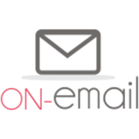 On Email : Your email solution logo, On Email : Your email solution contact details