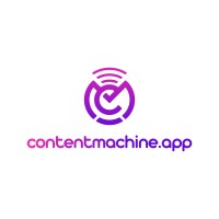 ContentMachine.app logo, ContentMachine.app contact details