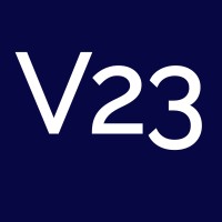 V23 logo, V23 contact details