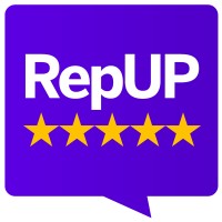 RepUP logo, RepUP contact details