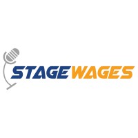 StageWages logo, StageWages contact details